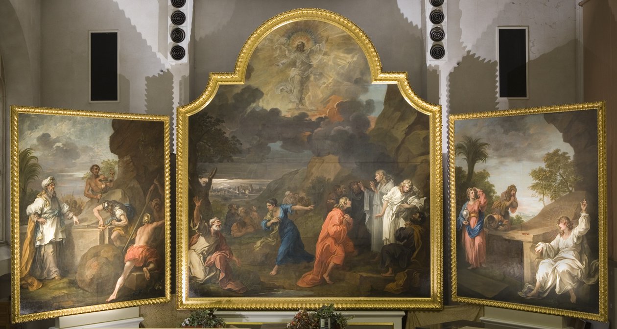 Der Altar von St. Mary Redcliffe (Triptychon) von William Hogarth