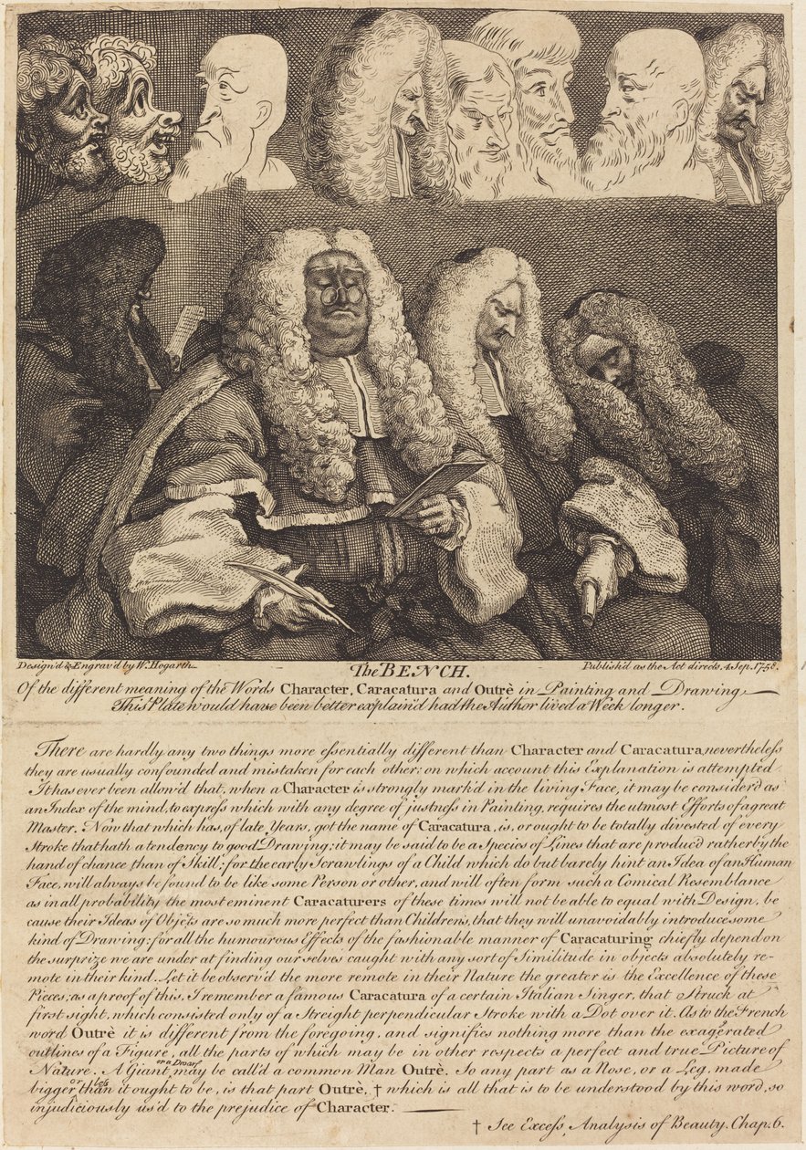 Die Bank von William Hogarth