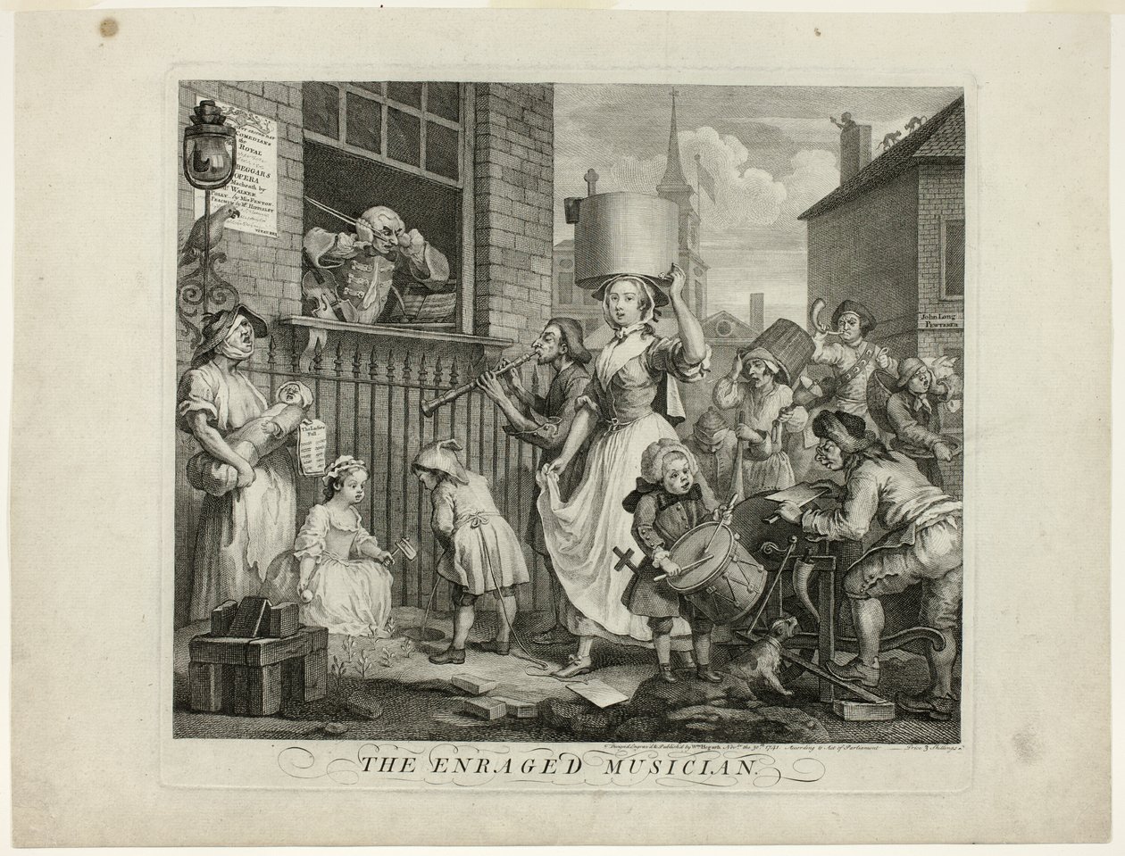 Der wütende Musiker von William Hogarth