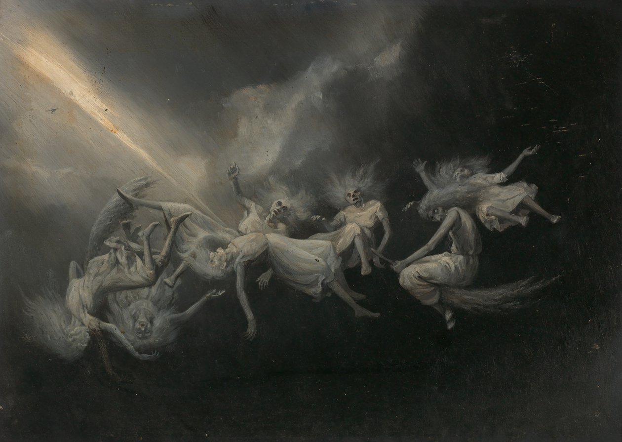 Blitz traf eine Hexenherde von William Holbrook Beard