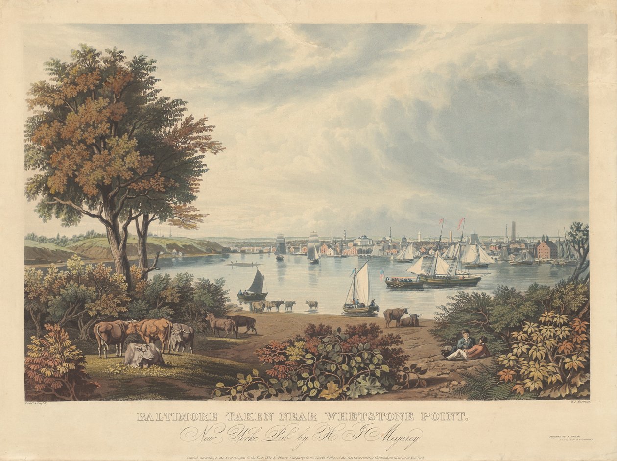 Baltimore in der Nähe von Whetstone Point genommen von William James Bennett