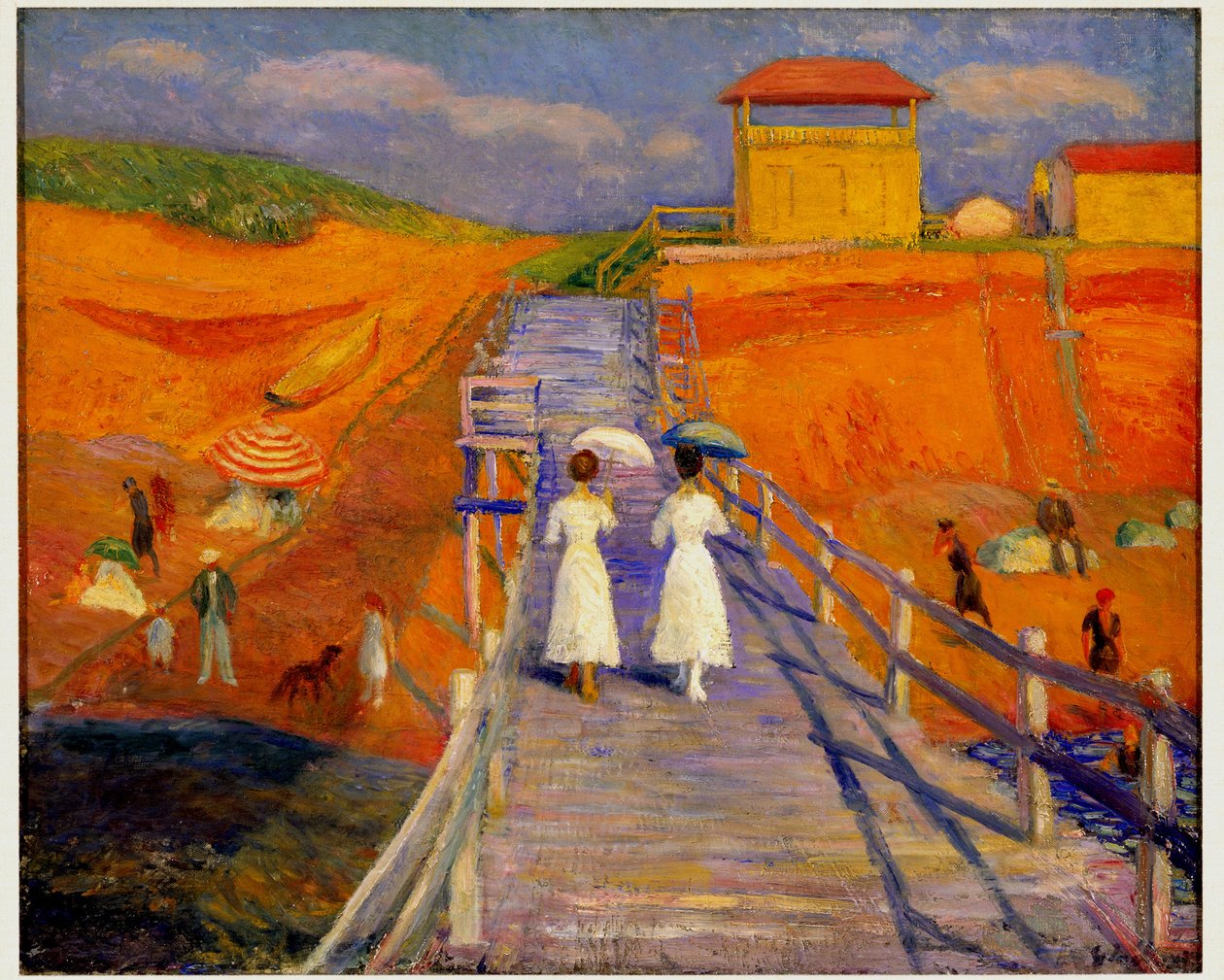 Cape Cod Pier, 1908 von William James Glackens
