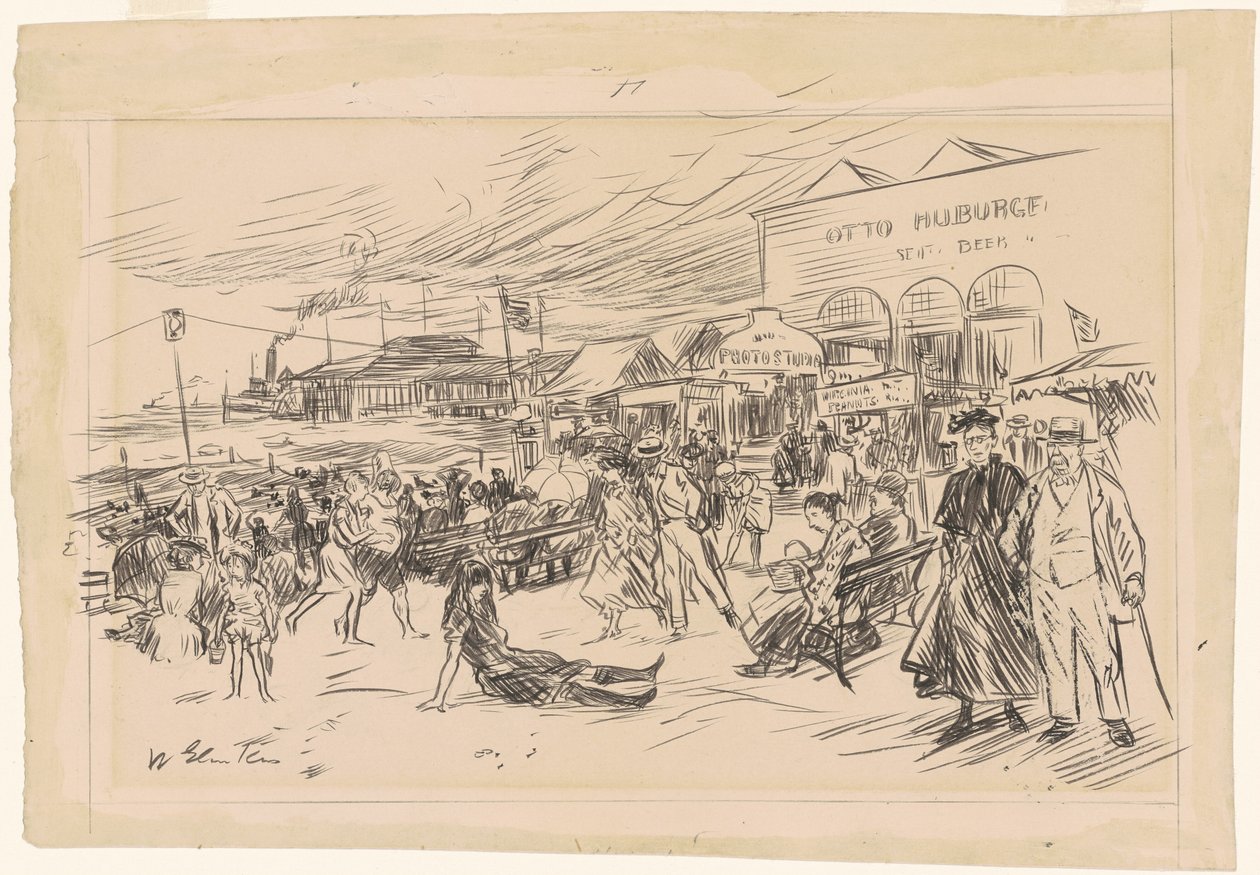 Coney Island Promenade von William James Glackens