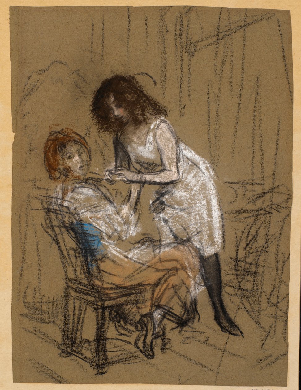 Zwei Frauen (eine sitzend) von William James Glackens