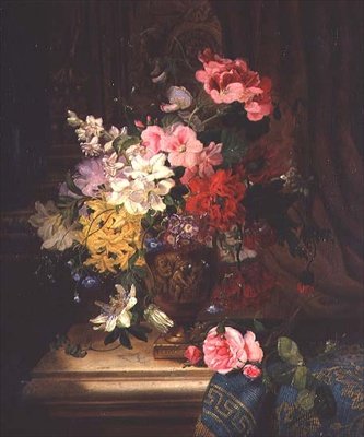 Ein Stillleben mit Blumen von William John Wainwright
