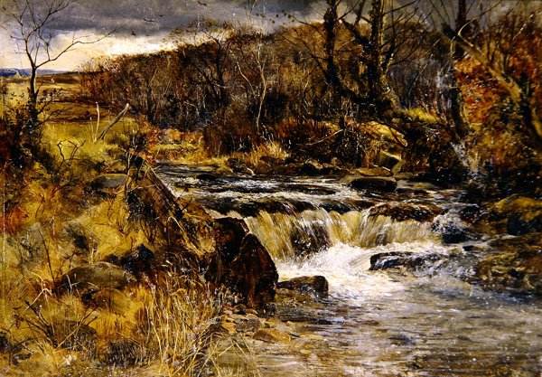 Forellenbach in Wales von William Joseph J.C. Bond