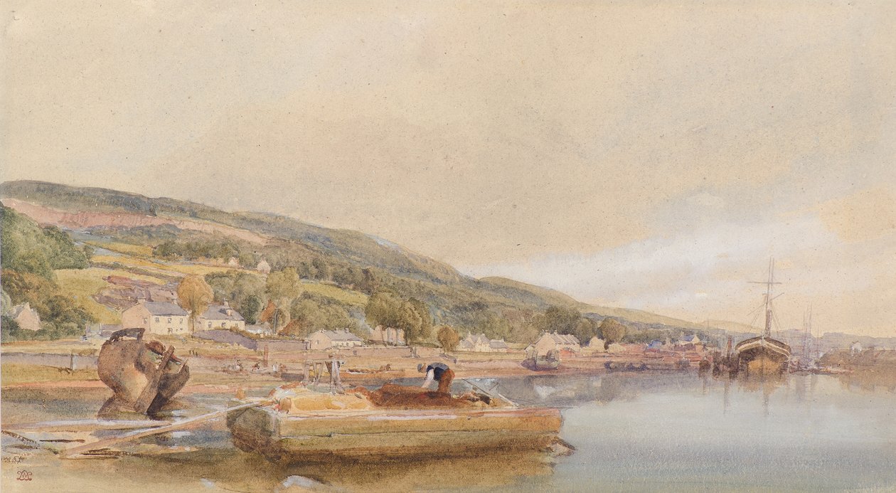 Am Clyde in der Nähe von Bowling von William Leighton Leitch