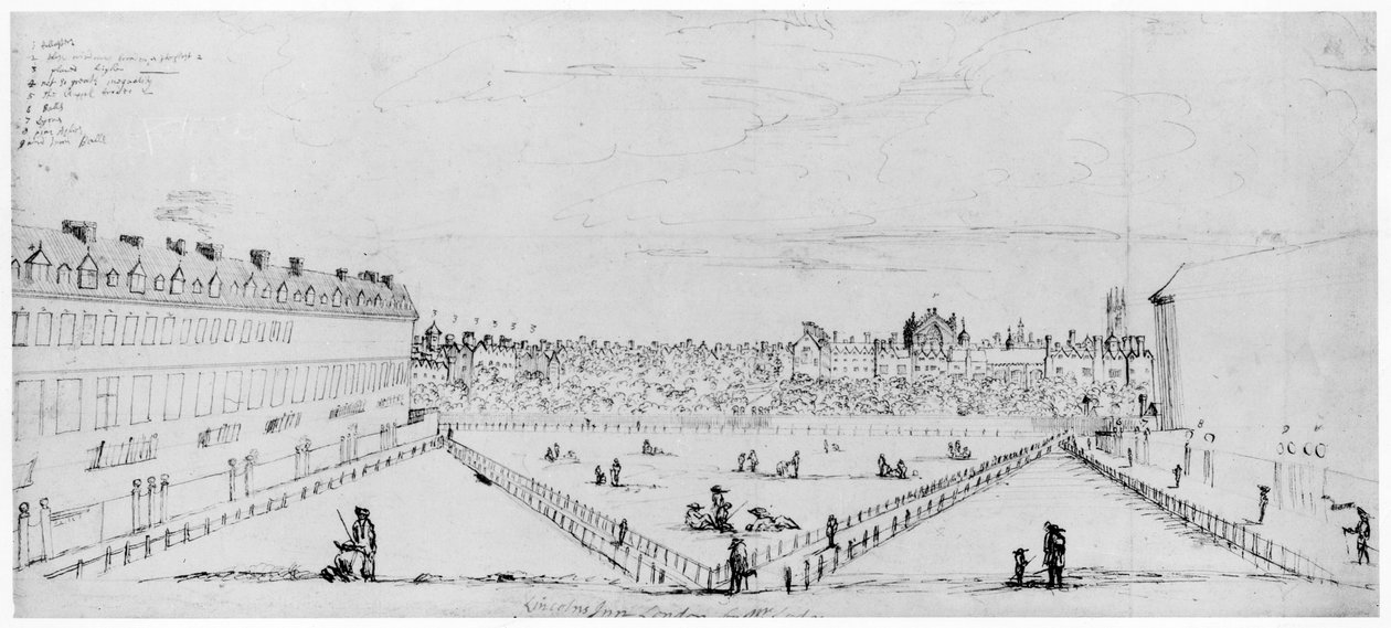 Lincolns Inn Fields, ca. 1660 von William Lodge