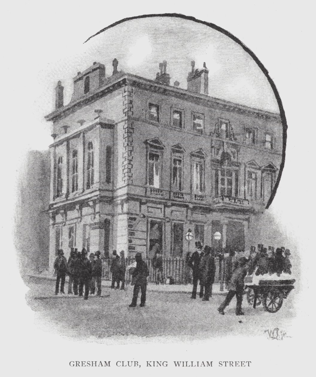 Gresham Club, King William Street von William Luker