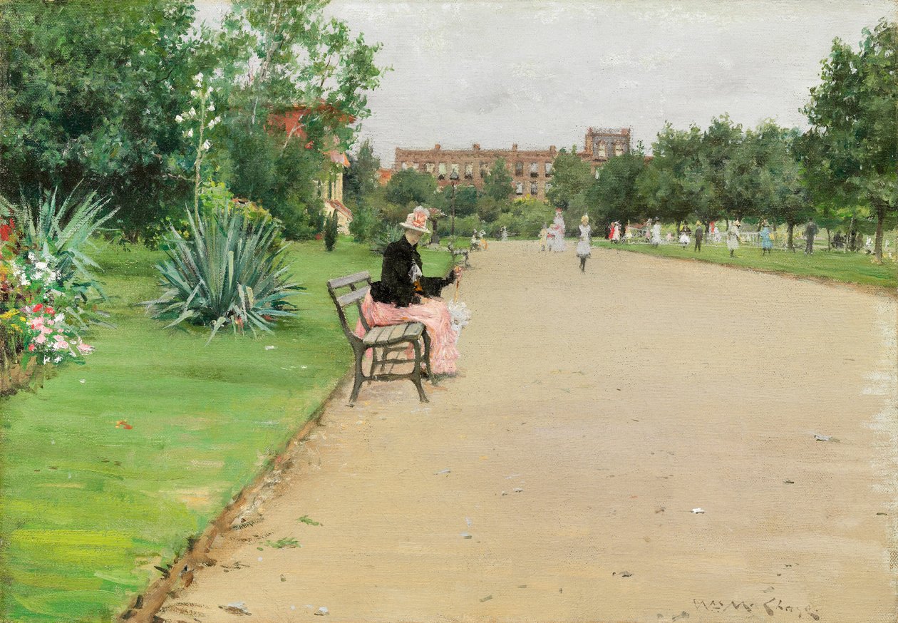 Ein Stadtpark, ca. 1887 von William Merritt Chase