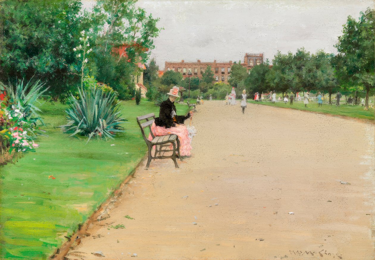 Ein Stadtpark von William Merritt Chase