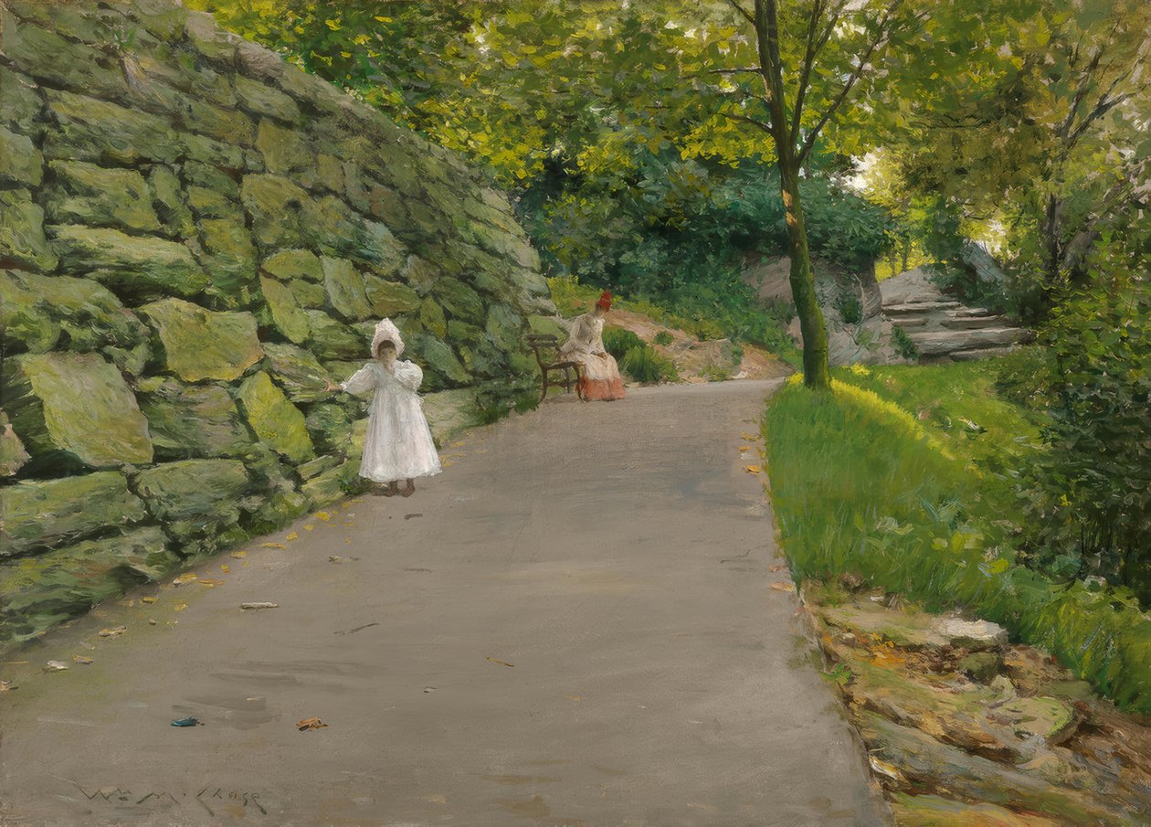 Im Park von William Merritt Chase