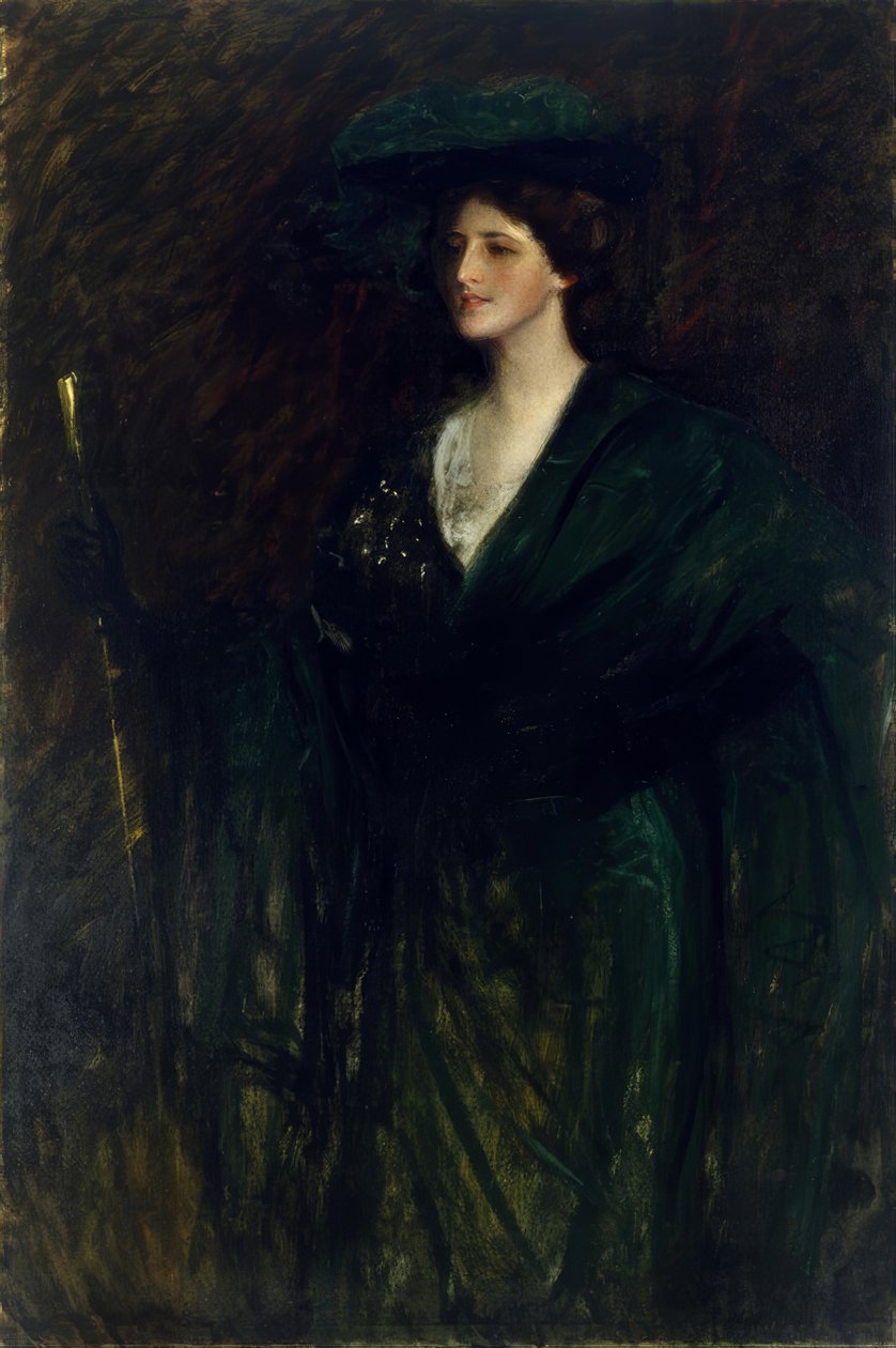 Die Smaragddame von William Merritt Chase