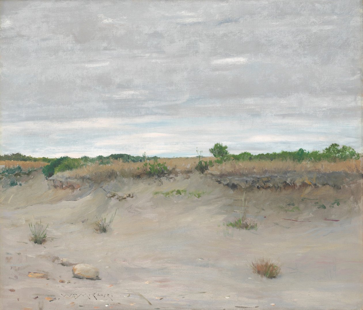 Windgepeitschter Sand von William Merritt Chase
