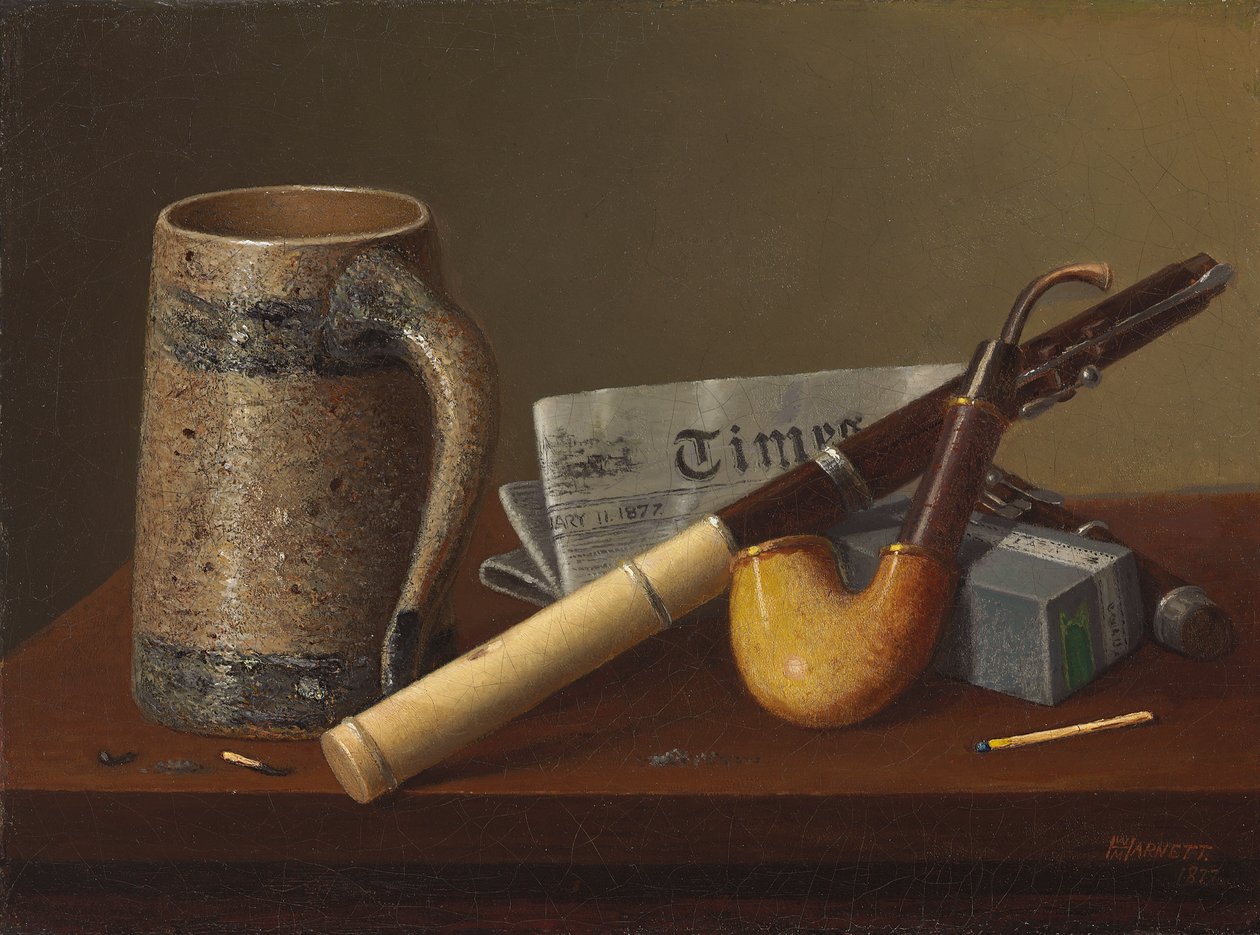 Flöte und Zeiten, 1877 von William Michael Harnett