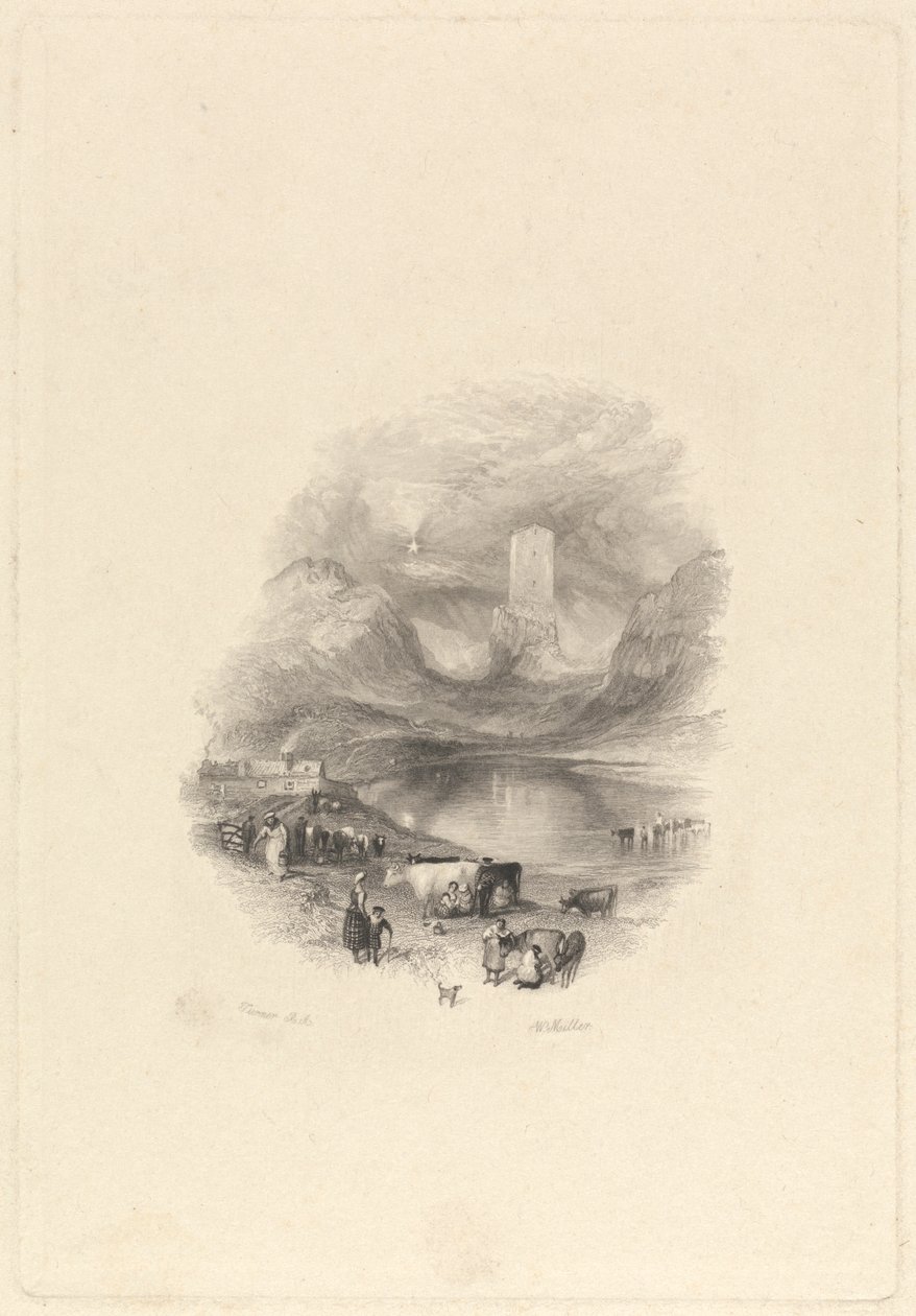 Sandy Knowe, oder Smailholm Tower von William Miller