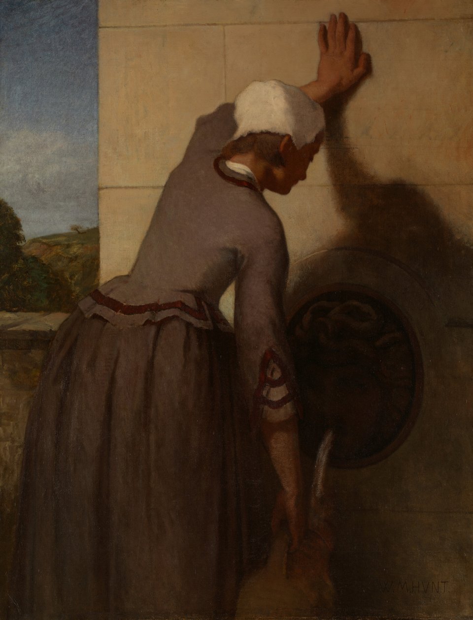 Mädchen am Brunnen, 1852-54 von William Morris