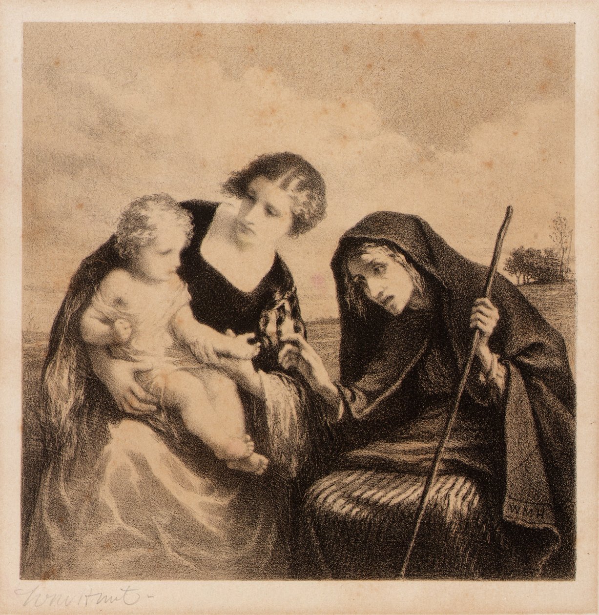 Die Wahrsagerin von William Morris Hunt