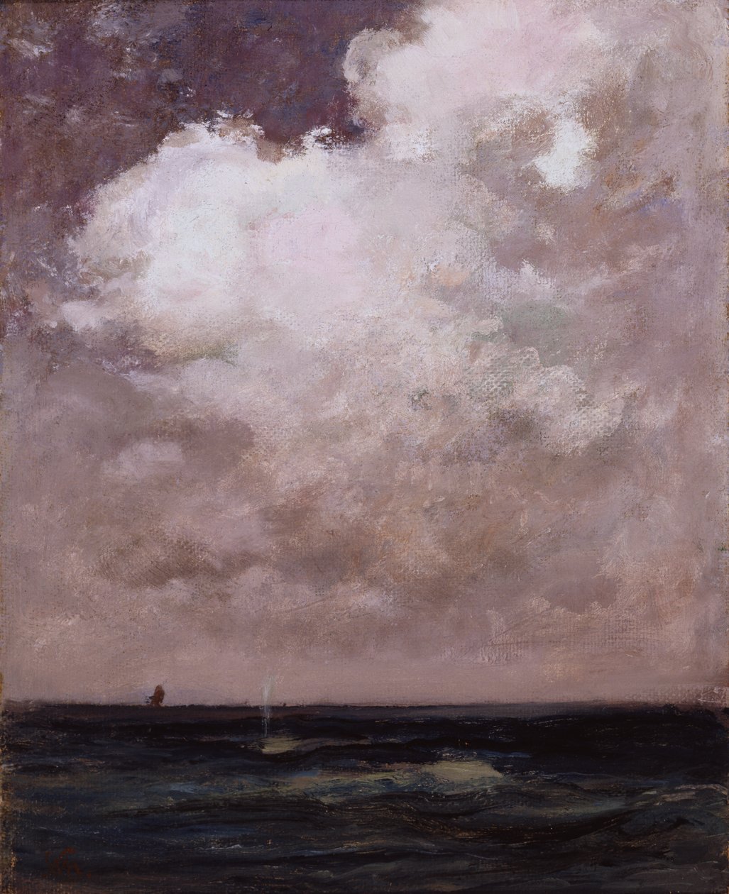 Der spritzende Wal von William Morris Hunt