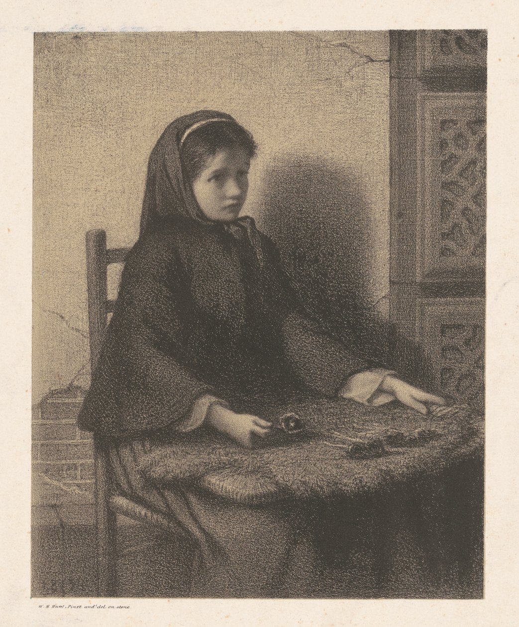 Veilchenmädchen von William Morris Hunt