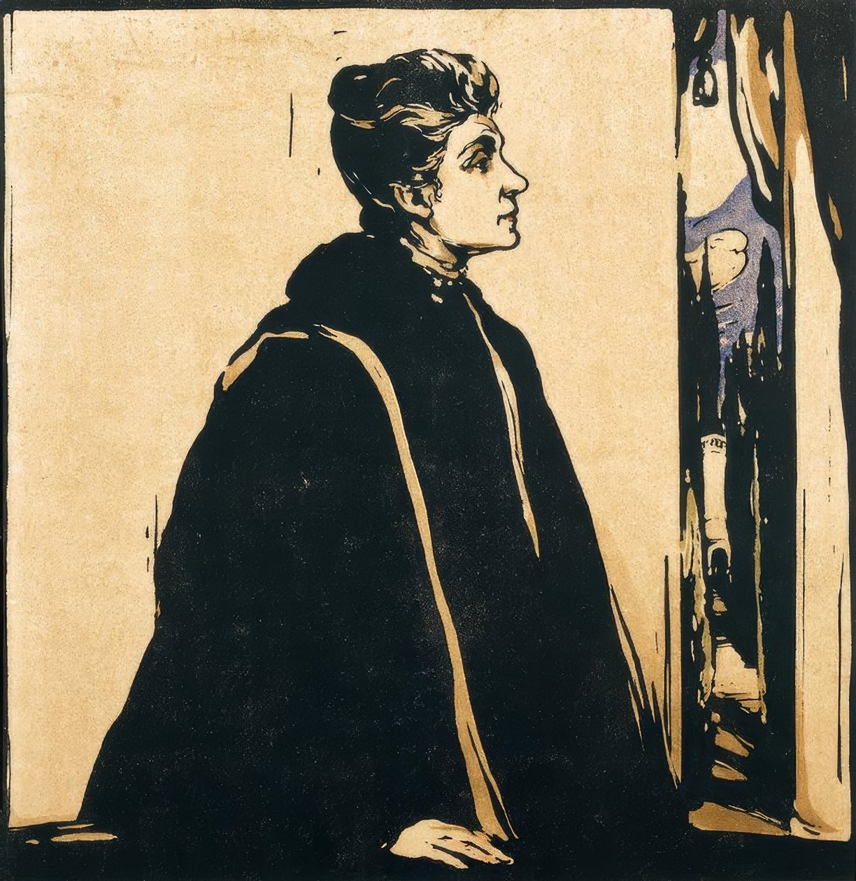 Porträt von Eleonora Duse von William Nicholson