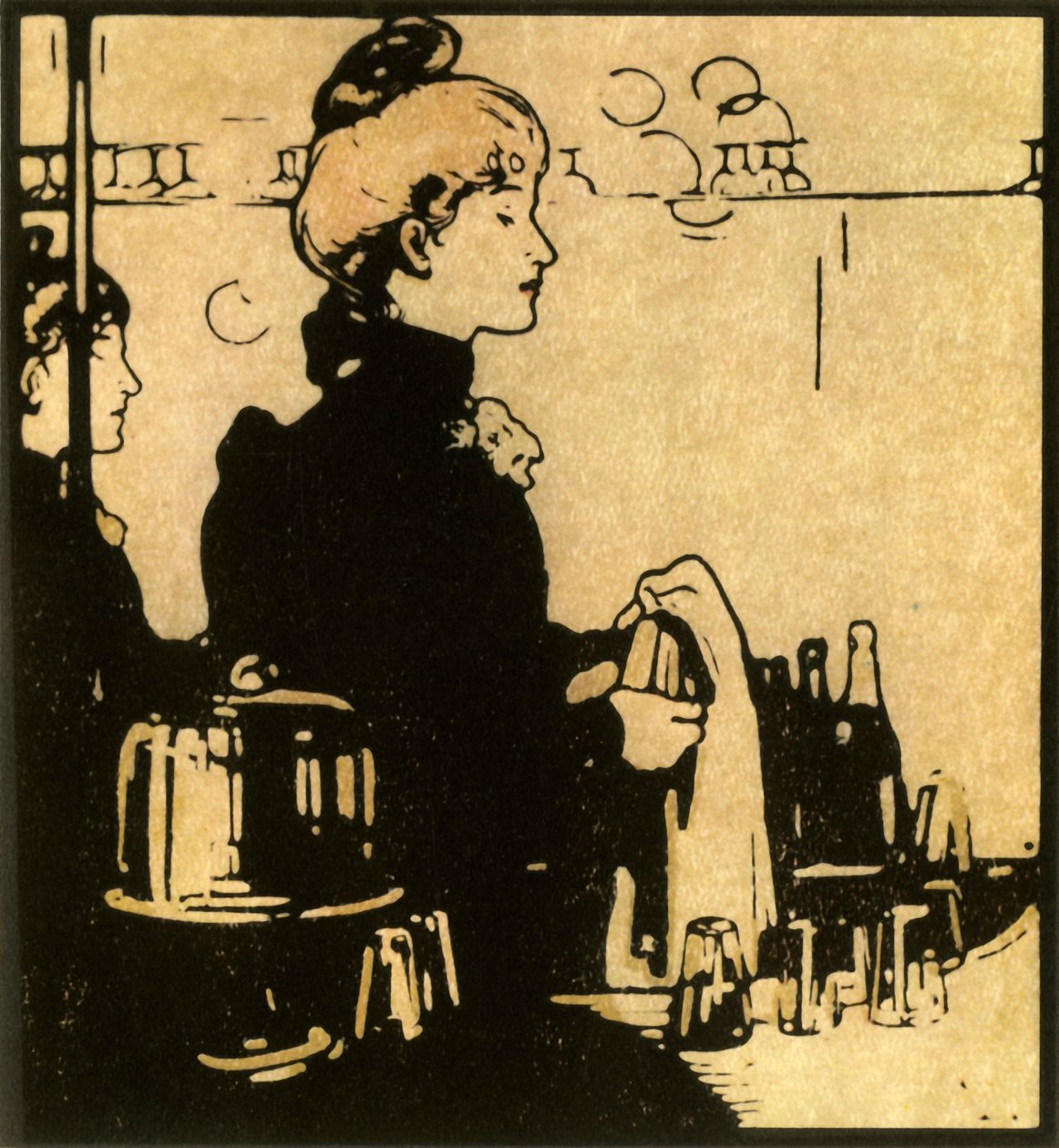 Die Bardame, 1888, 1946 von William Nicholson