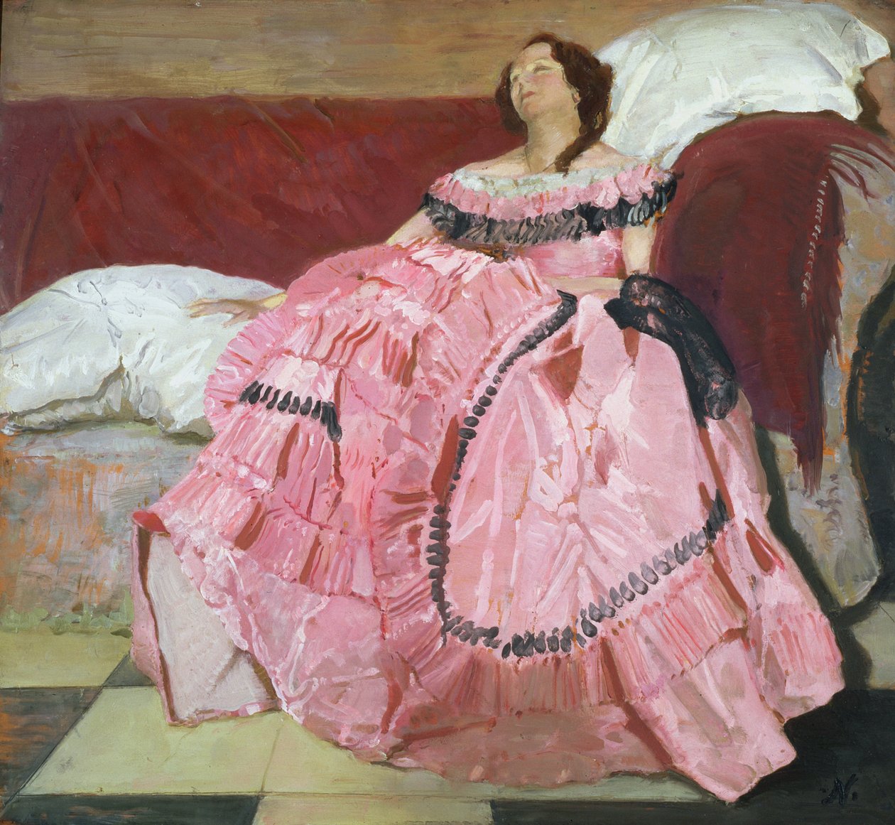 Das rosa Kleid von William Nicholson