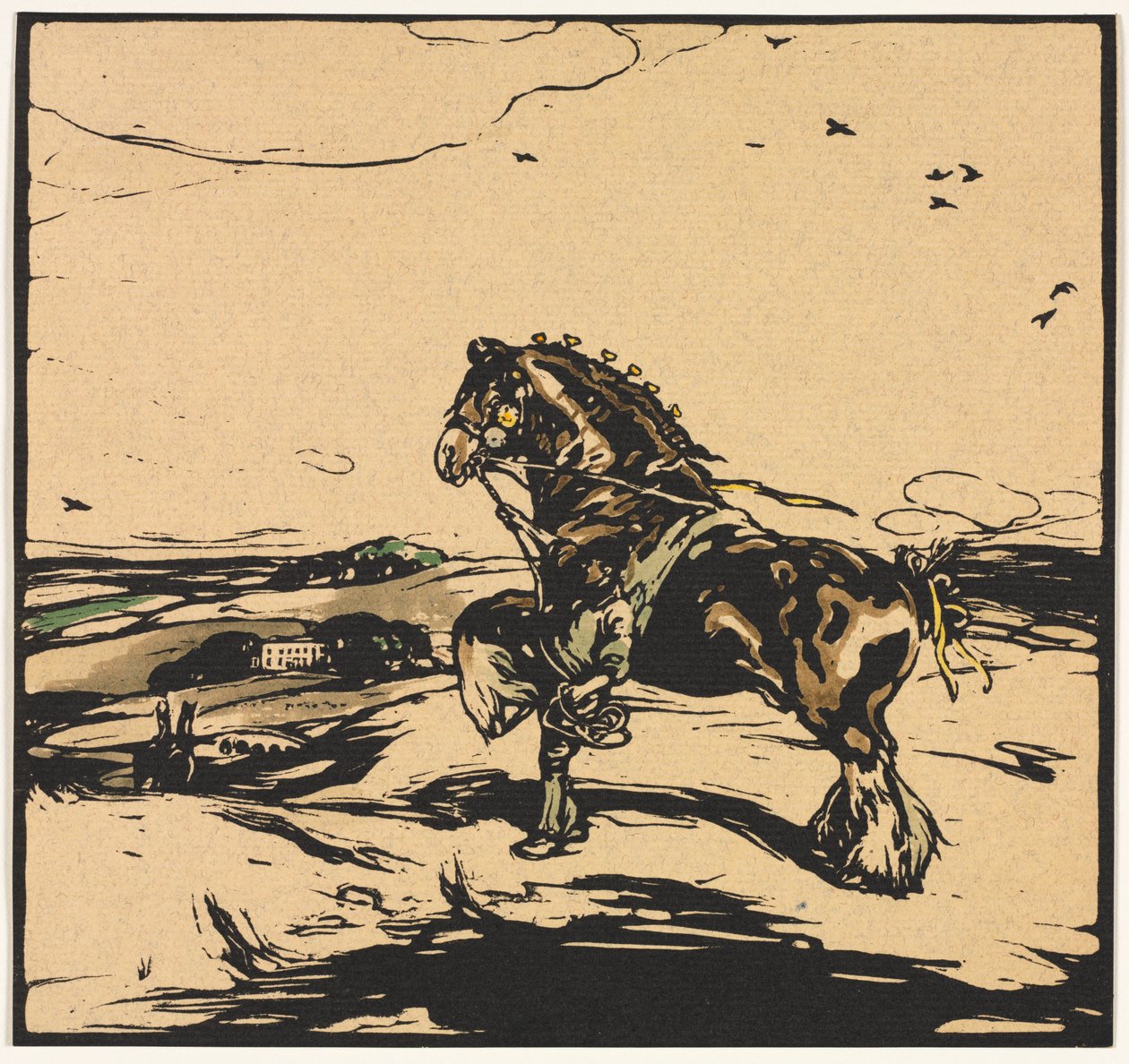 Das Shire-Pferd von William Nicholson