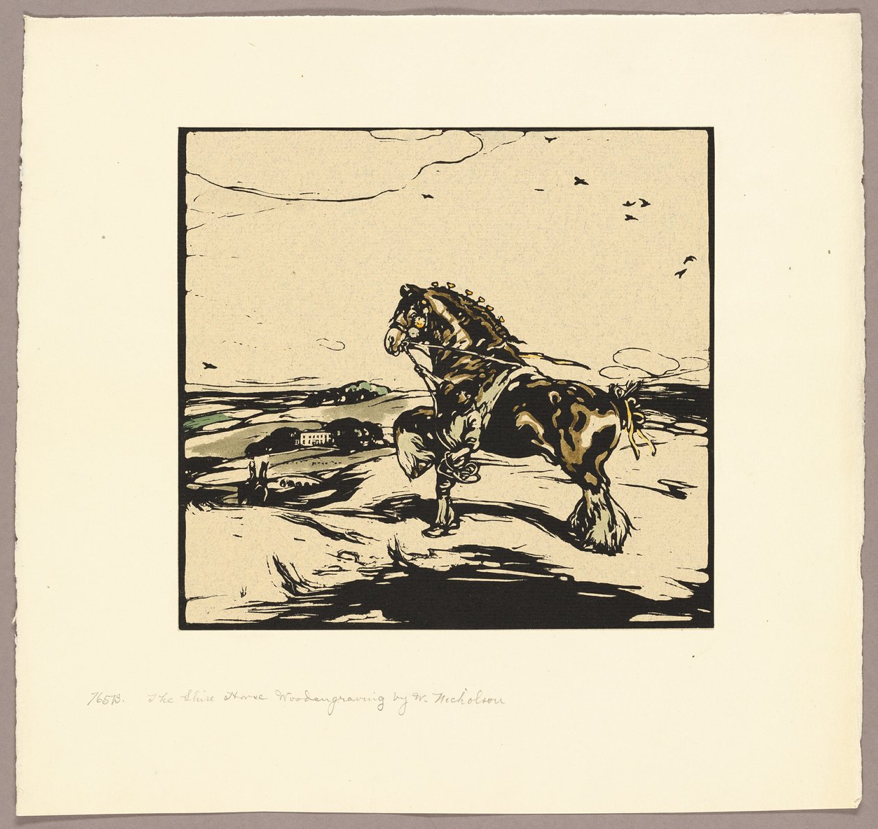 Das Shire-Pferd von William Nicholson