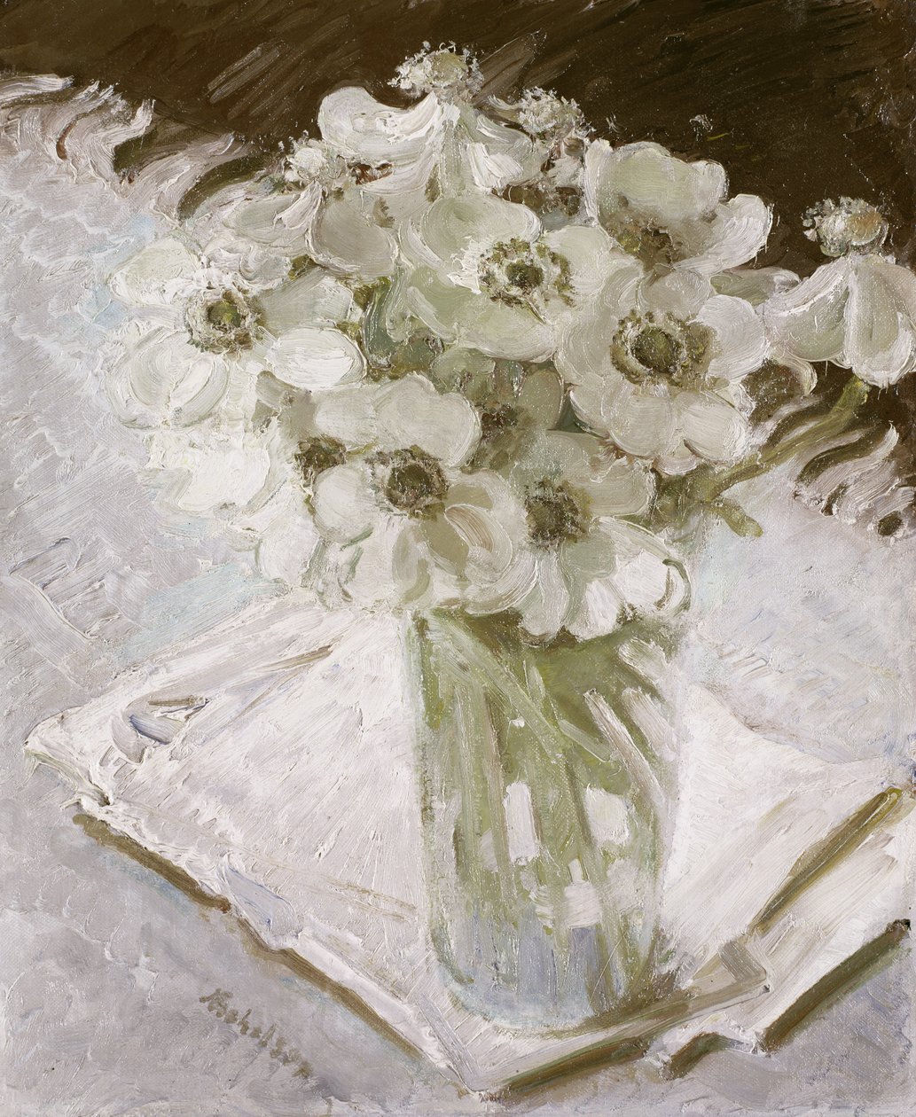 Weiße Anemonen von William Nicholson