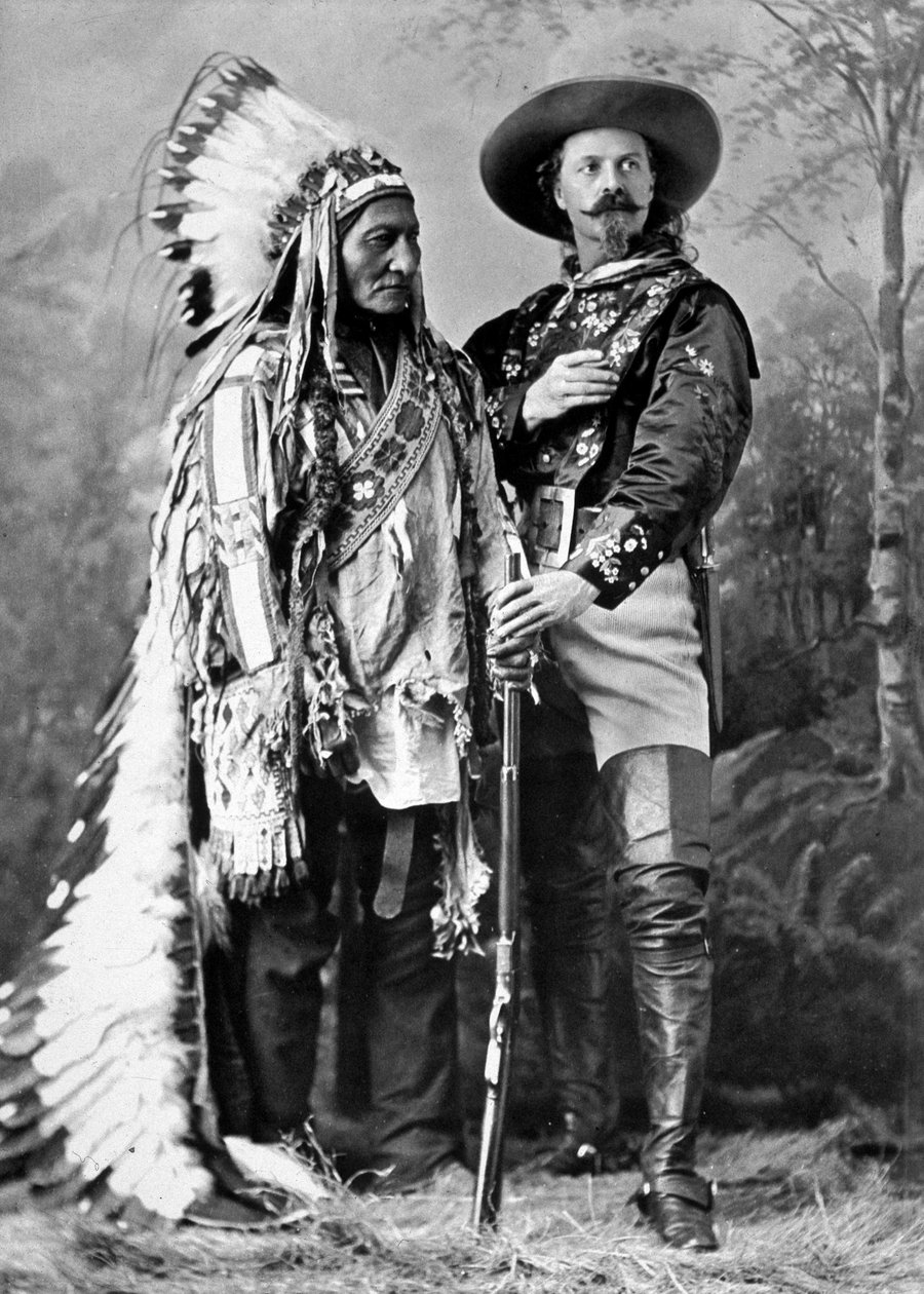 Sitting Bull und Buffalo Bill im Jahr 1886 von William Notman