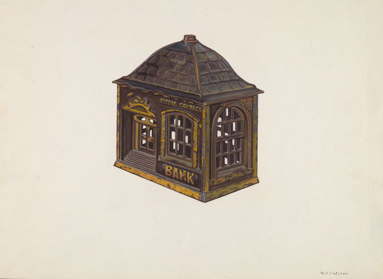 Haussparbank, ca. 1940 von William O. Fletcher