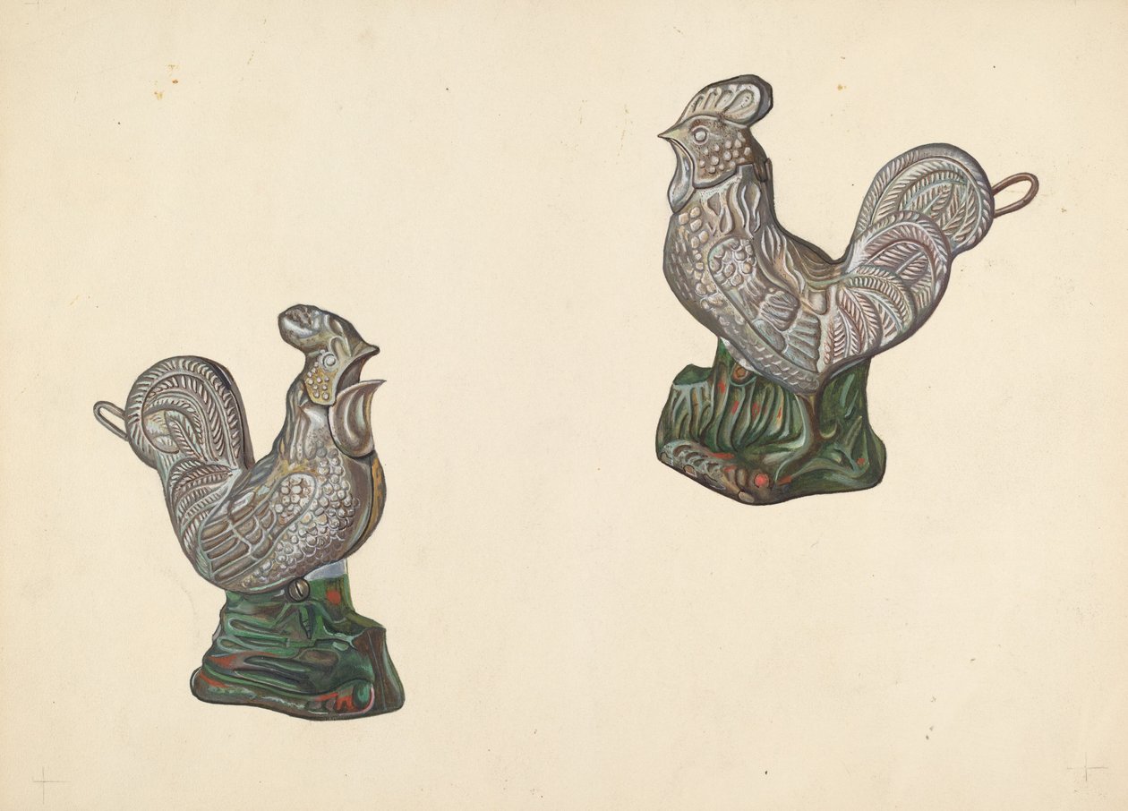 Hahn-Sparbüchse, ca. 1938 von William O. Fletcher
