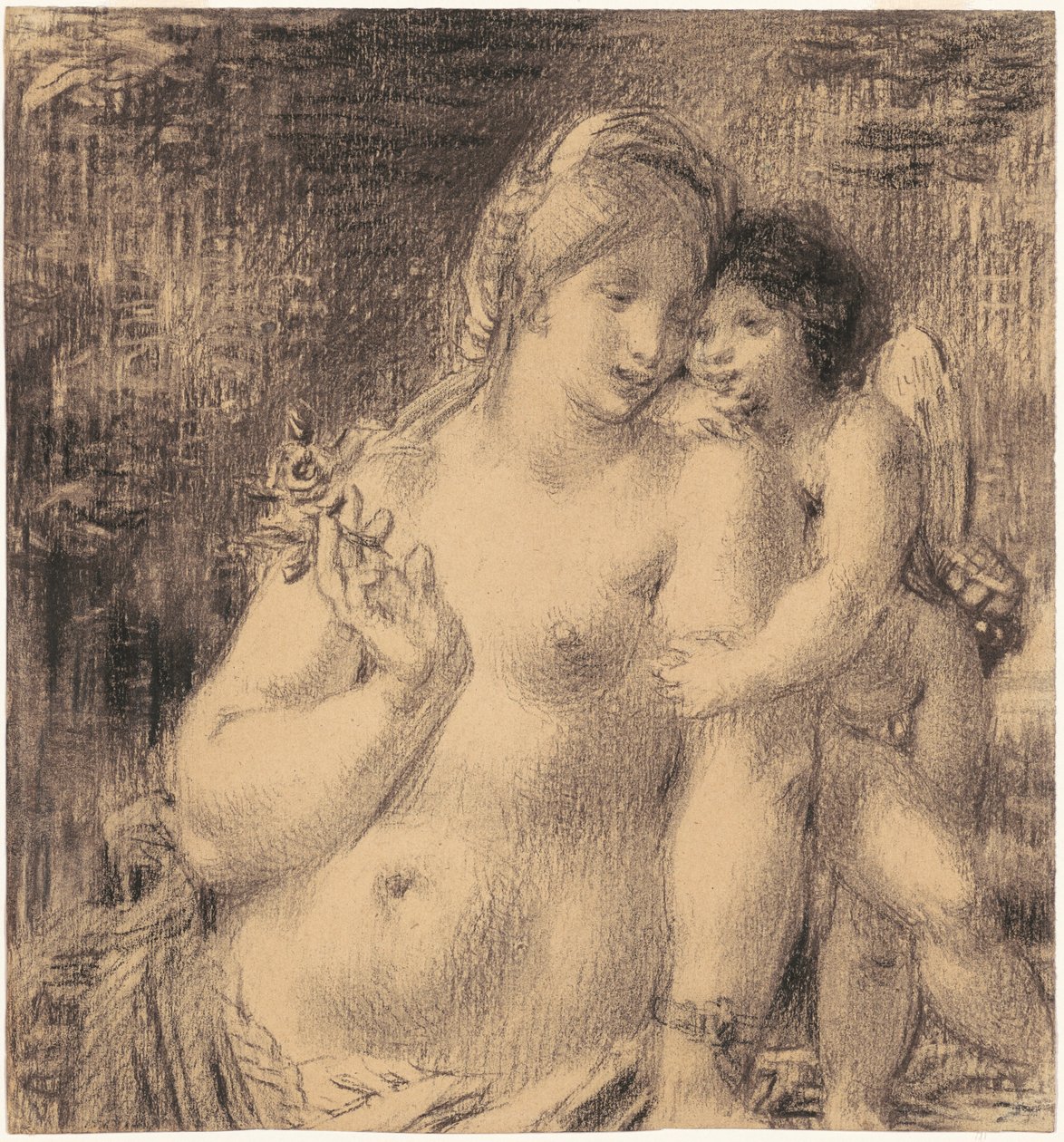 Akt mit Amor von William P. Babcock