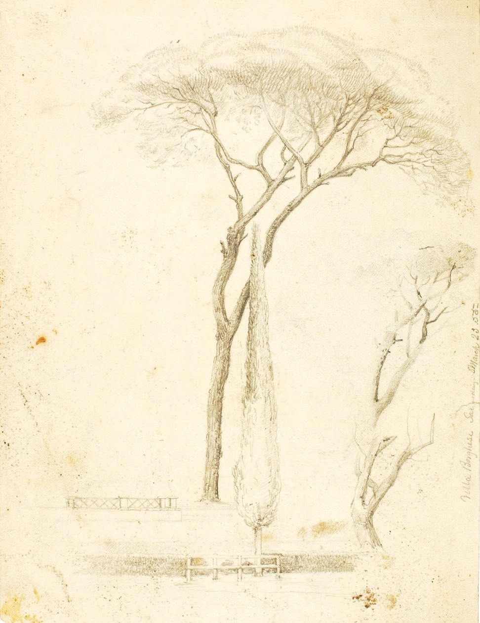 (Studien--Villa Borghese, 2 Figuren, etc.) von William Page