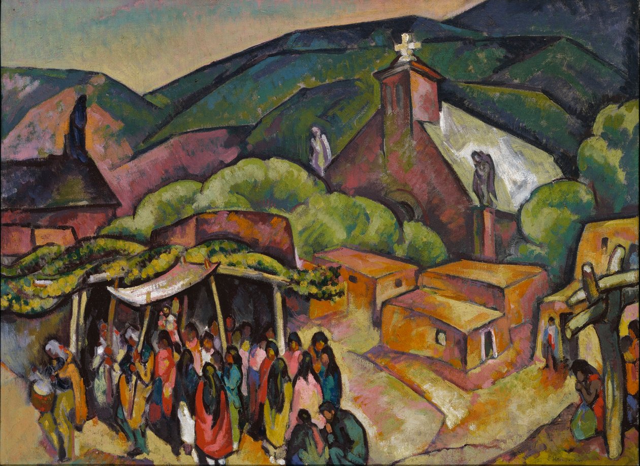 Festtag: San Juan Pueblo von William Penhallow Henderson