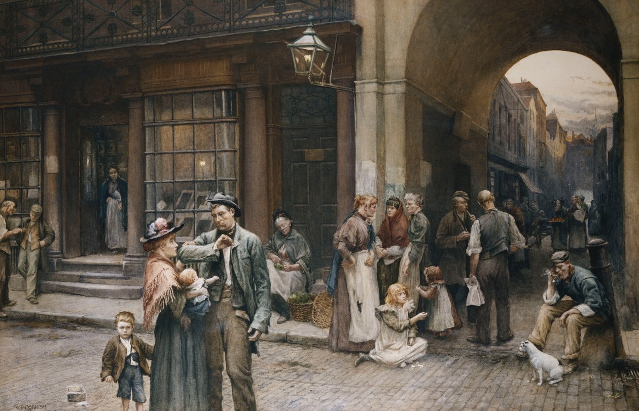 Samstagabend, 1898 von William Permeanus Cornish