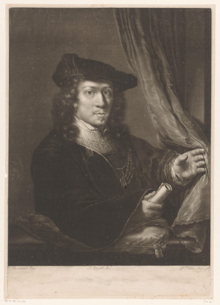 Porträt eines unbekannten Mannes von William Pether