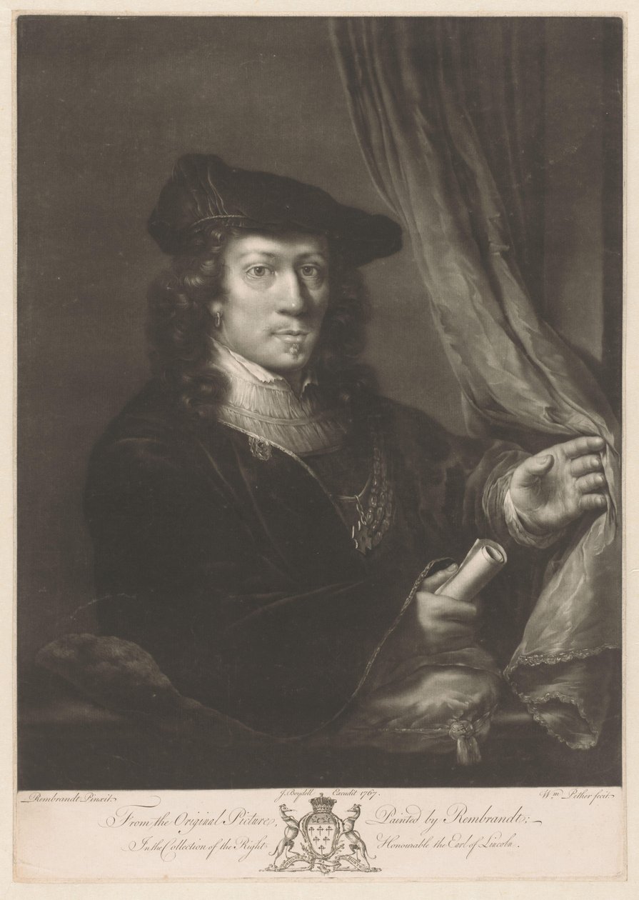 Porträt eines unbekannten Mannes von William Pether