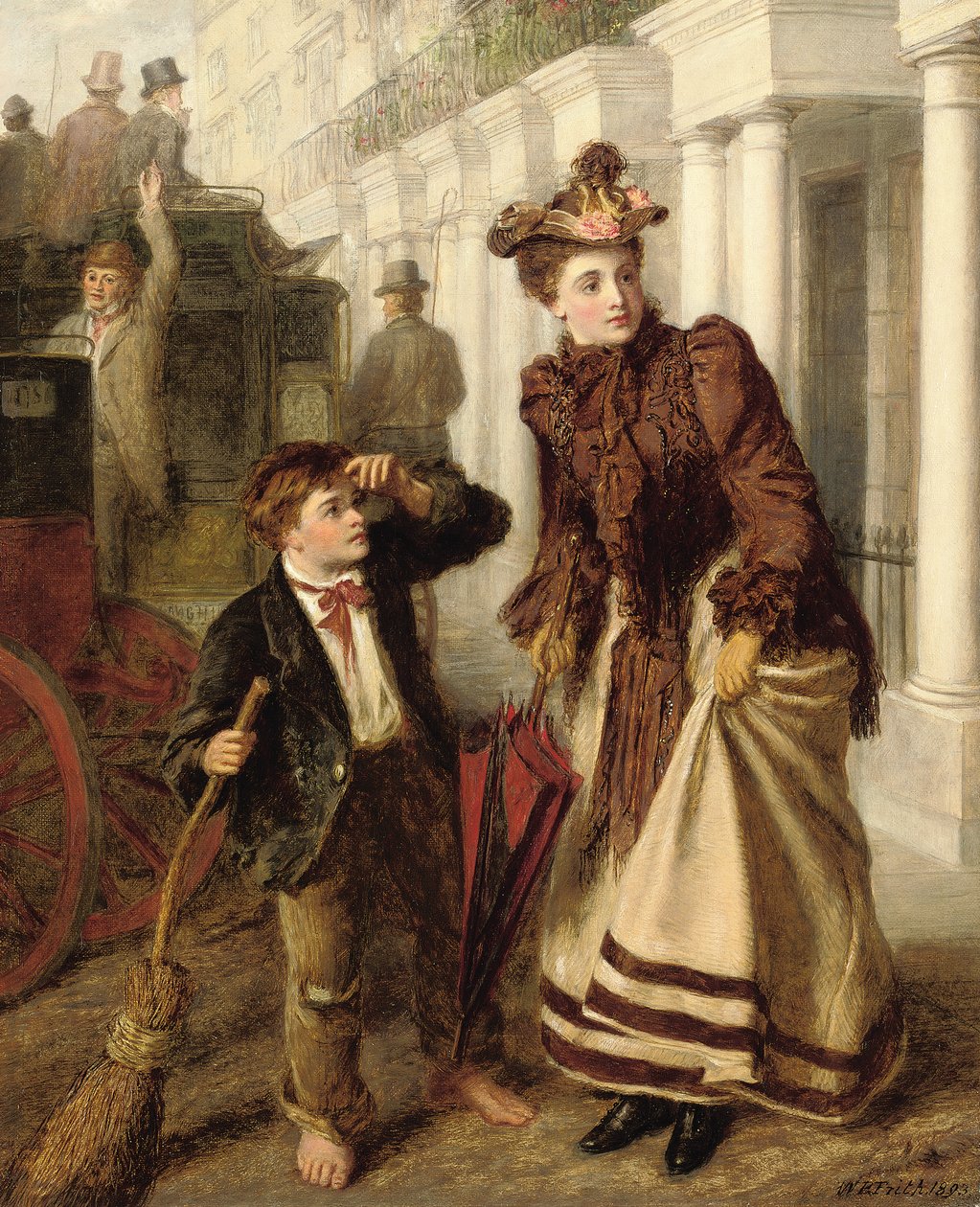Der Straßenkehrer, 1893 von William Powell Frith