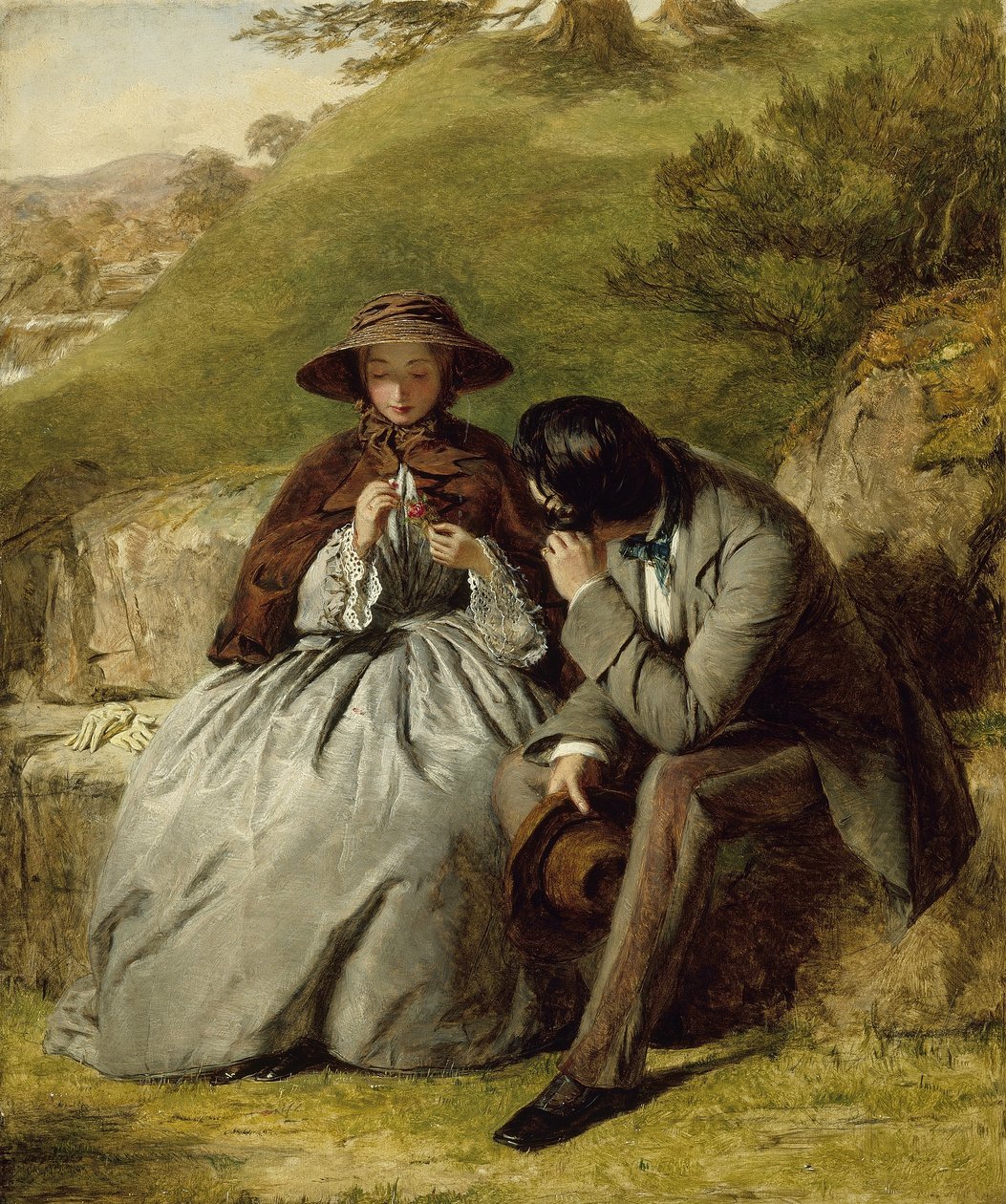 Die Liebenden von William Powell Frith