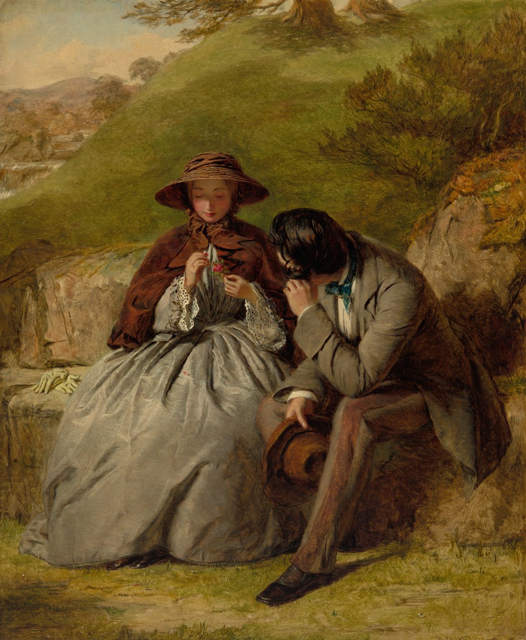 Die Liebenden, 1855 von William Powell Frith