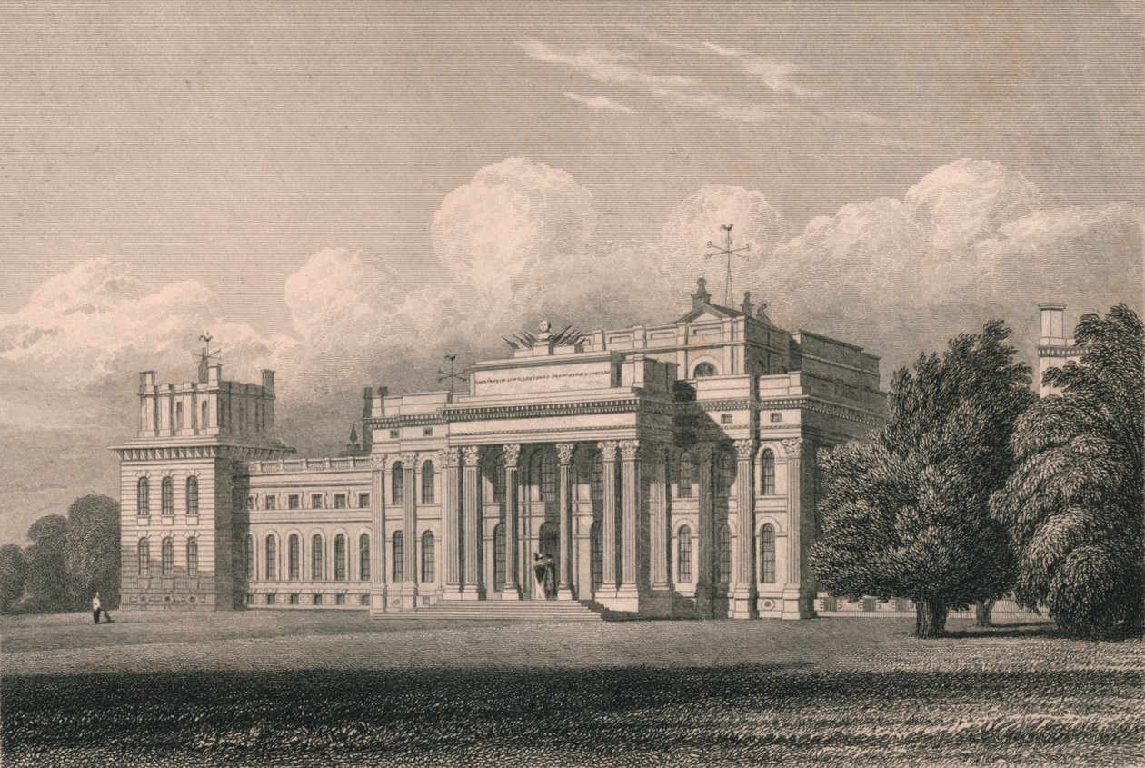 Blenheim, Südostansicht, Oxfordshire, 1831 von William Radclyffe