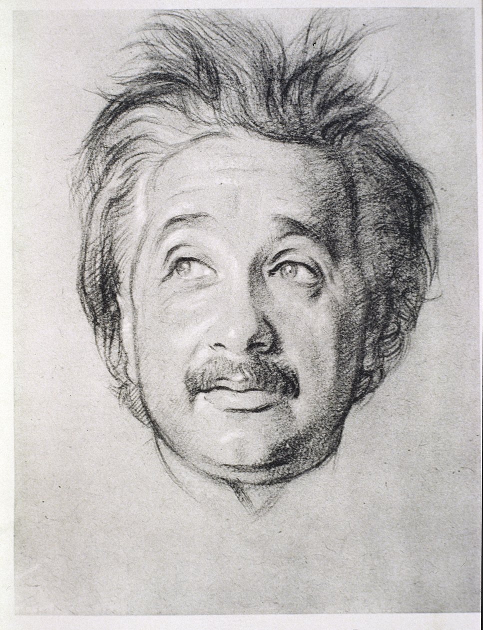 Porträt von Albert Einstein (1879-1955) von William Rothenstein