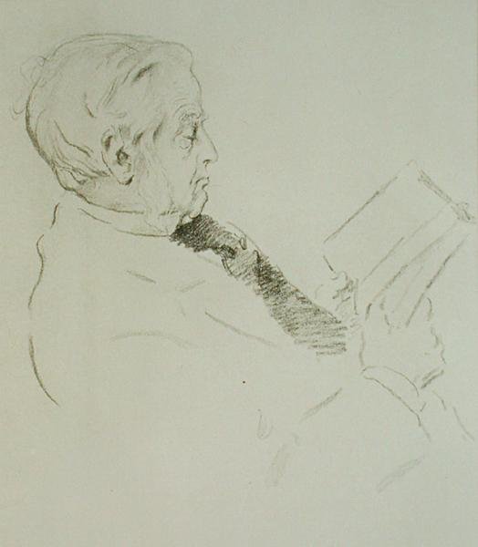 Porträt von Max Müller (1823-1900) von William Rothenstein