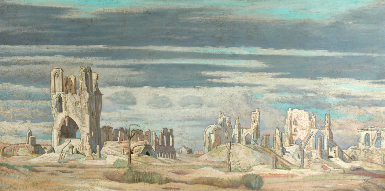 Die Tuchhalle, Ypern von William Rothenstein