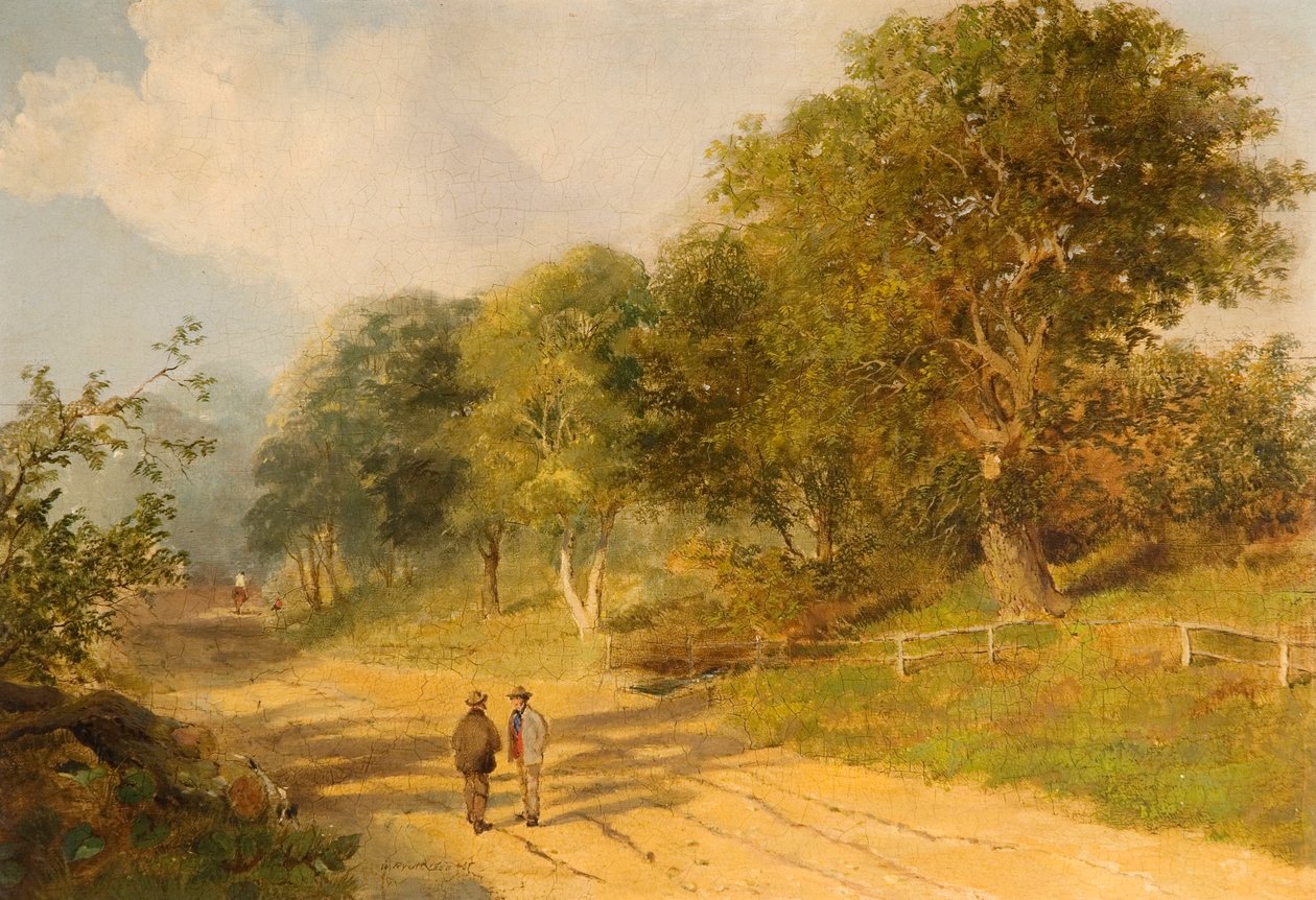 Straße nach Redheugh Hall, 1856 von William Ryott