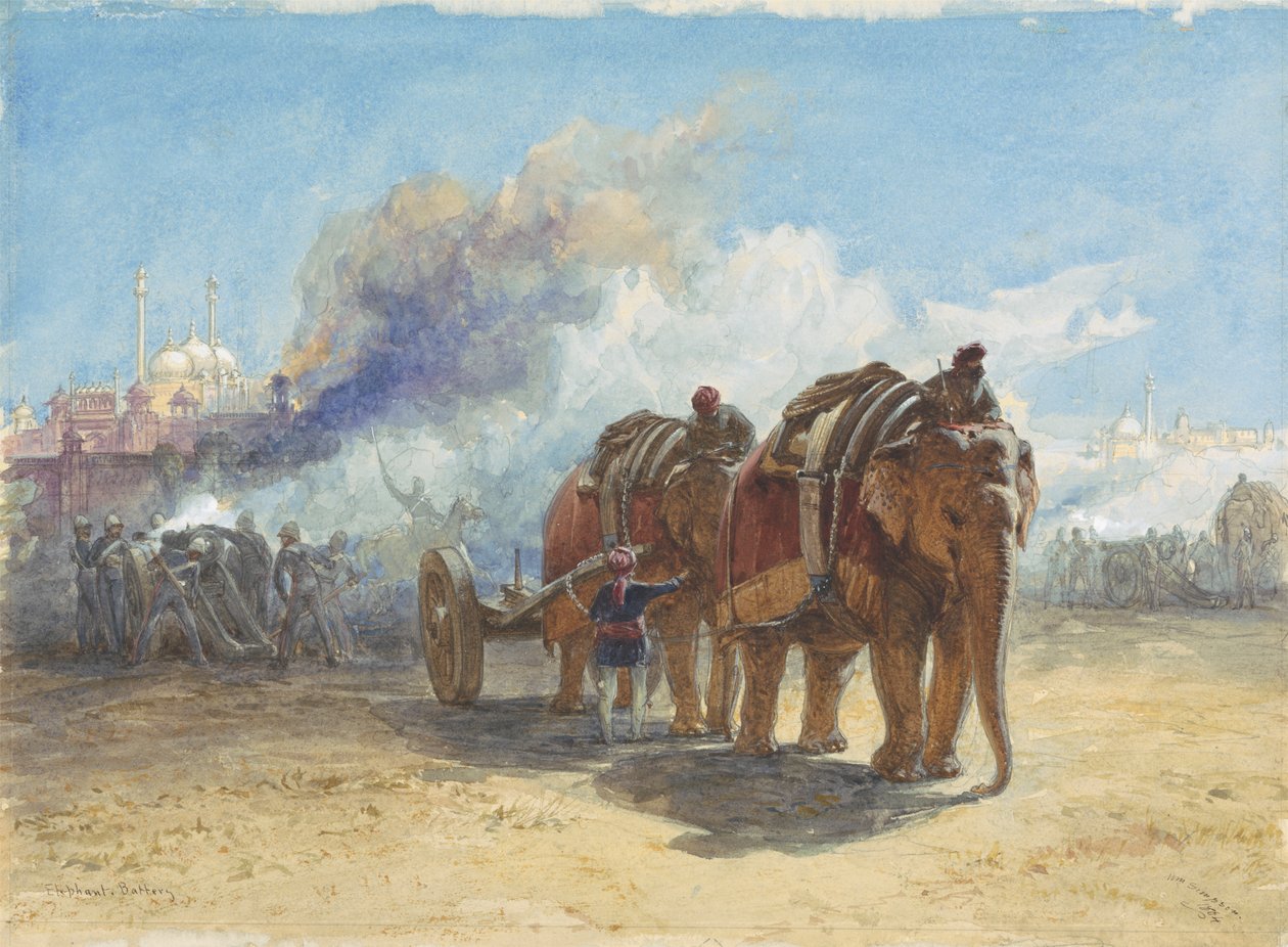 Elefantenbatterie von William Simpson