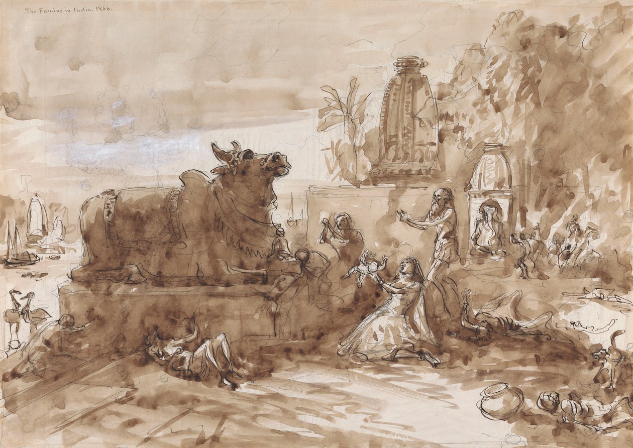 Hungersnot in Indien von William Simpson