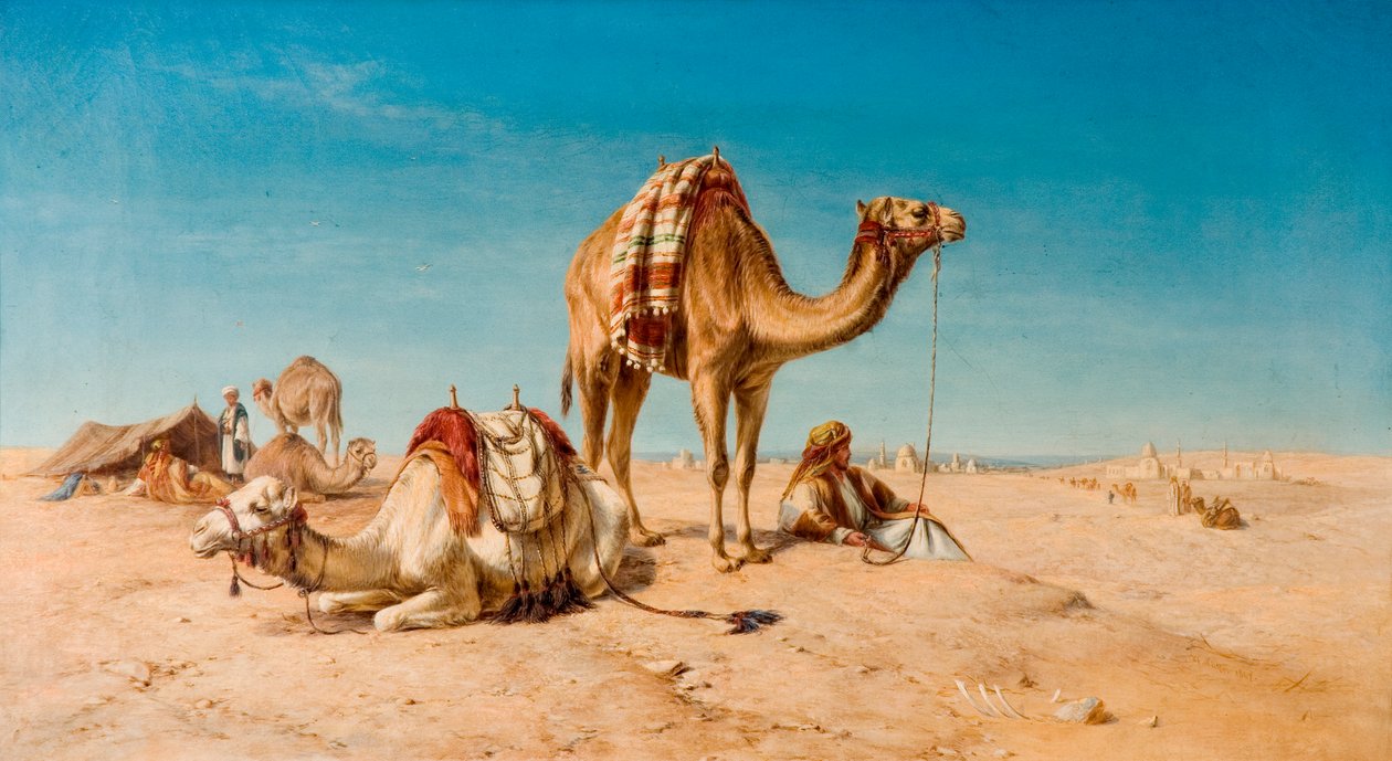 Eine Rast in der Wüste, 1867 von William Snr. Luker